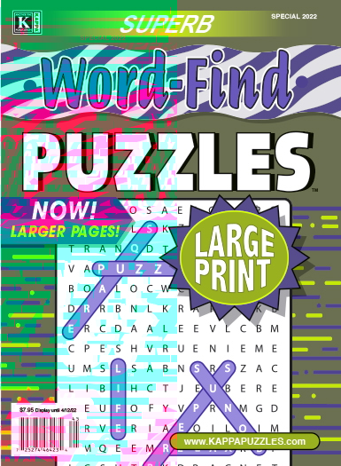 Superb Word Find Large Print December 01, 2025 Issue Cover