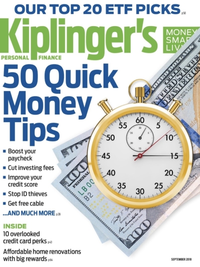 Kiplinger's Personal Finance September 01, 2018 Issue Cover