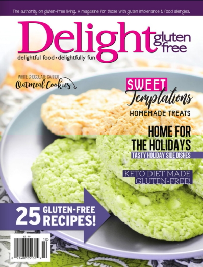 Delight Gluten Free November 01, 2018 Issue Cover