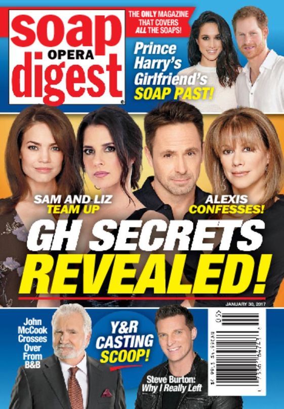 Soap-Opera-Digest January 30, 2017 Issue Cover