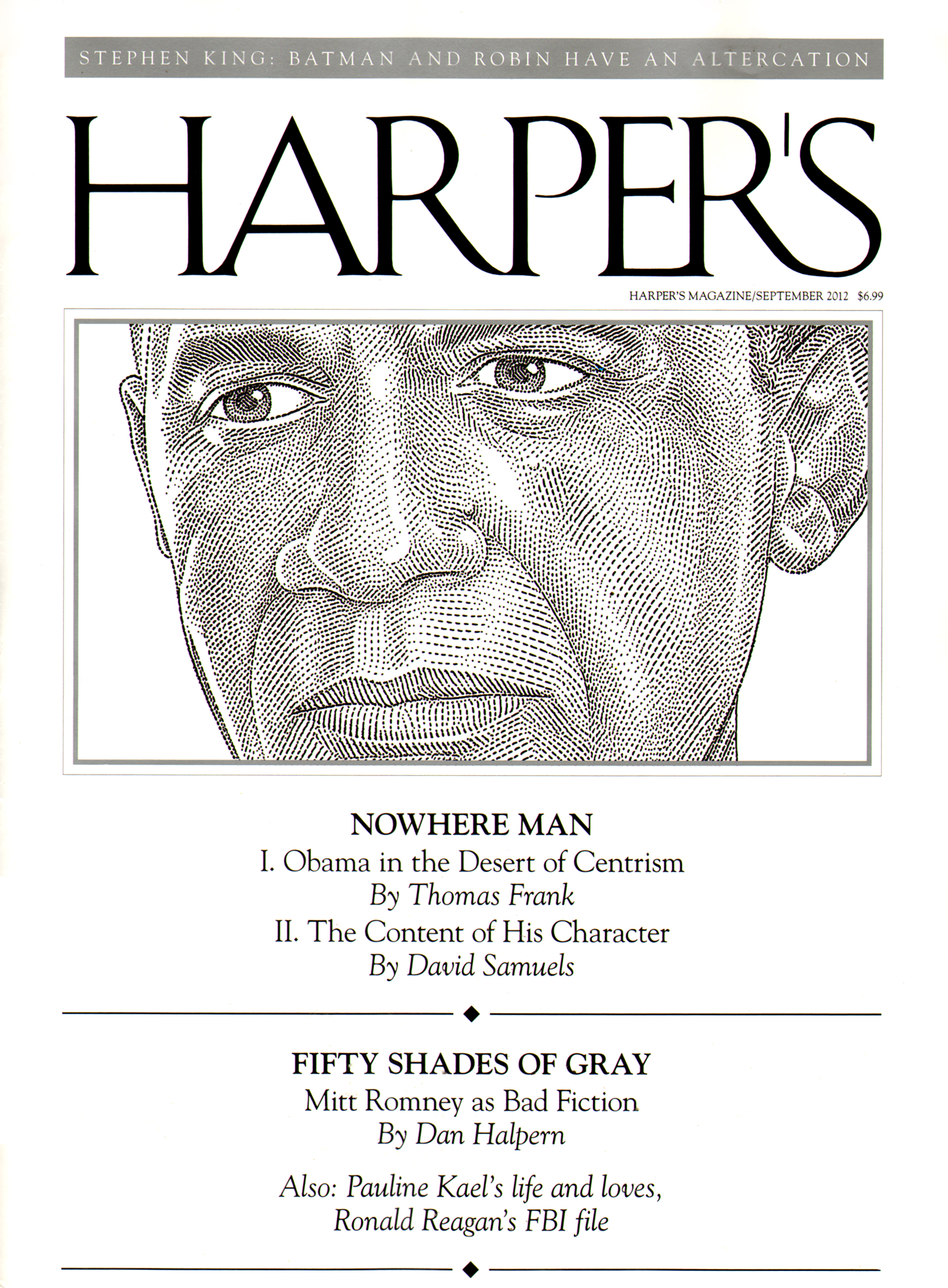 Harpers September 01, 2012 Issue Cover