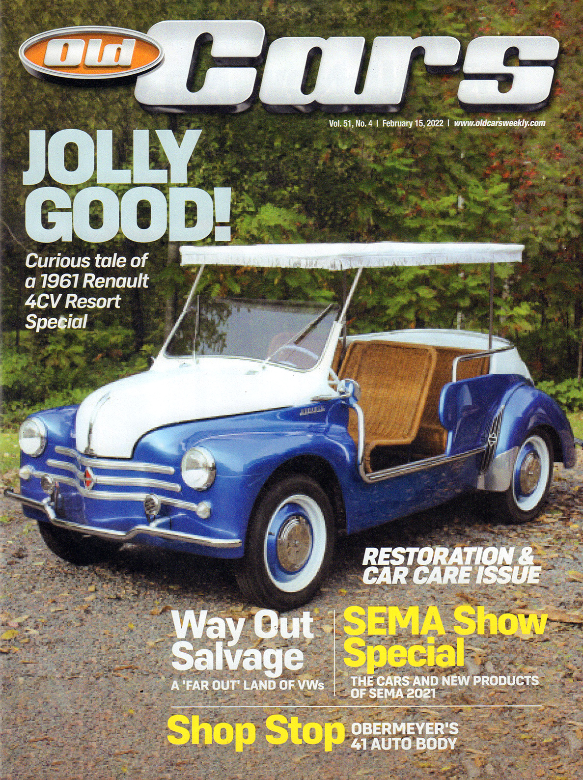 Old-Cars February 15, 2022 Issue Cover