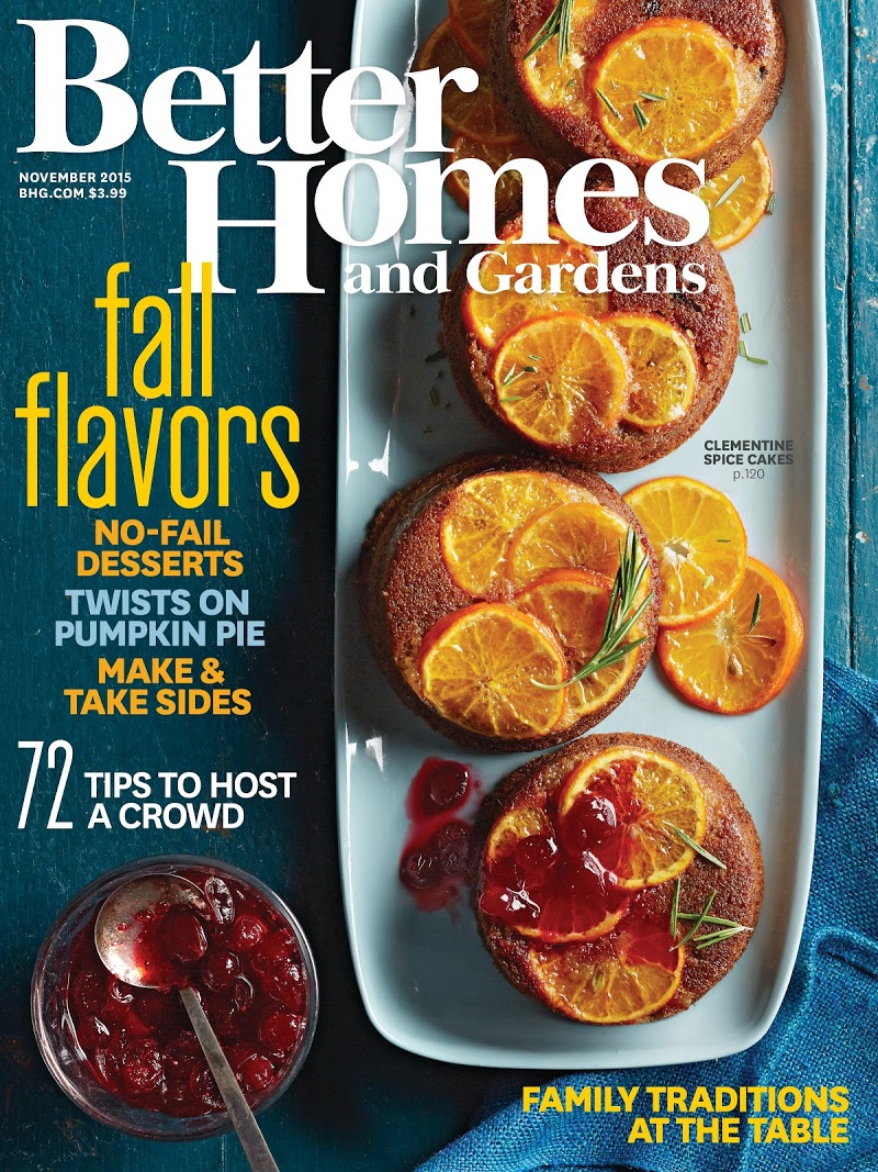 Better-Homes-and-Gardens November 01, 2015 Issue Cover