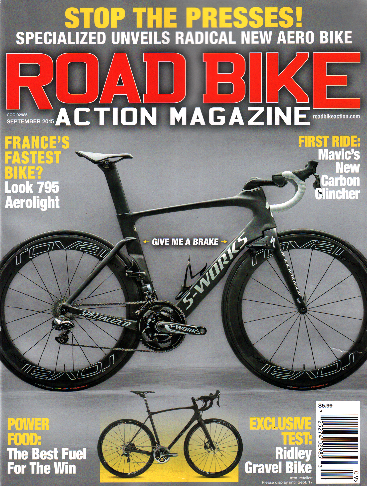 Road-Bike-Action September 01, 2015 Issue Cover