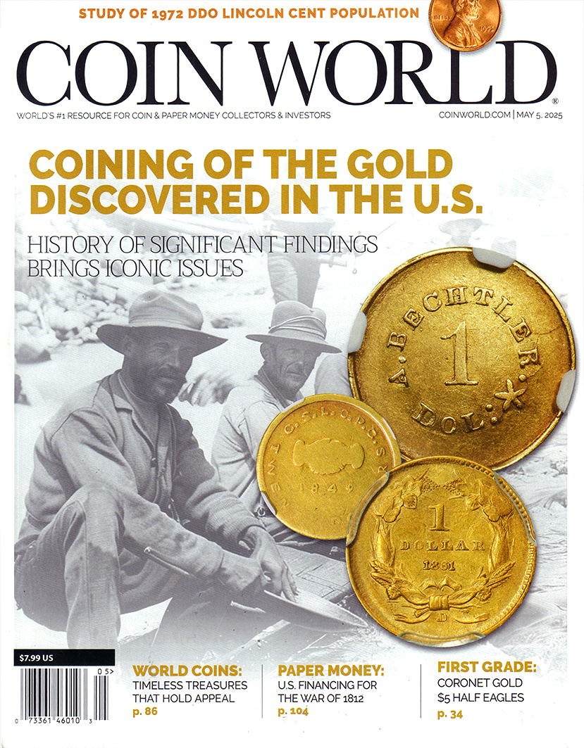 Coin-World-Weekly May 01, 2025 Issue Cover