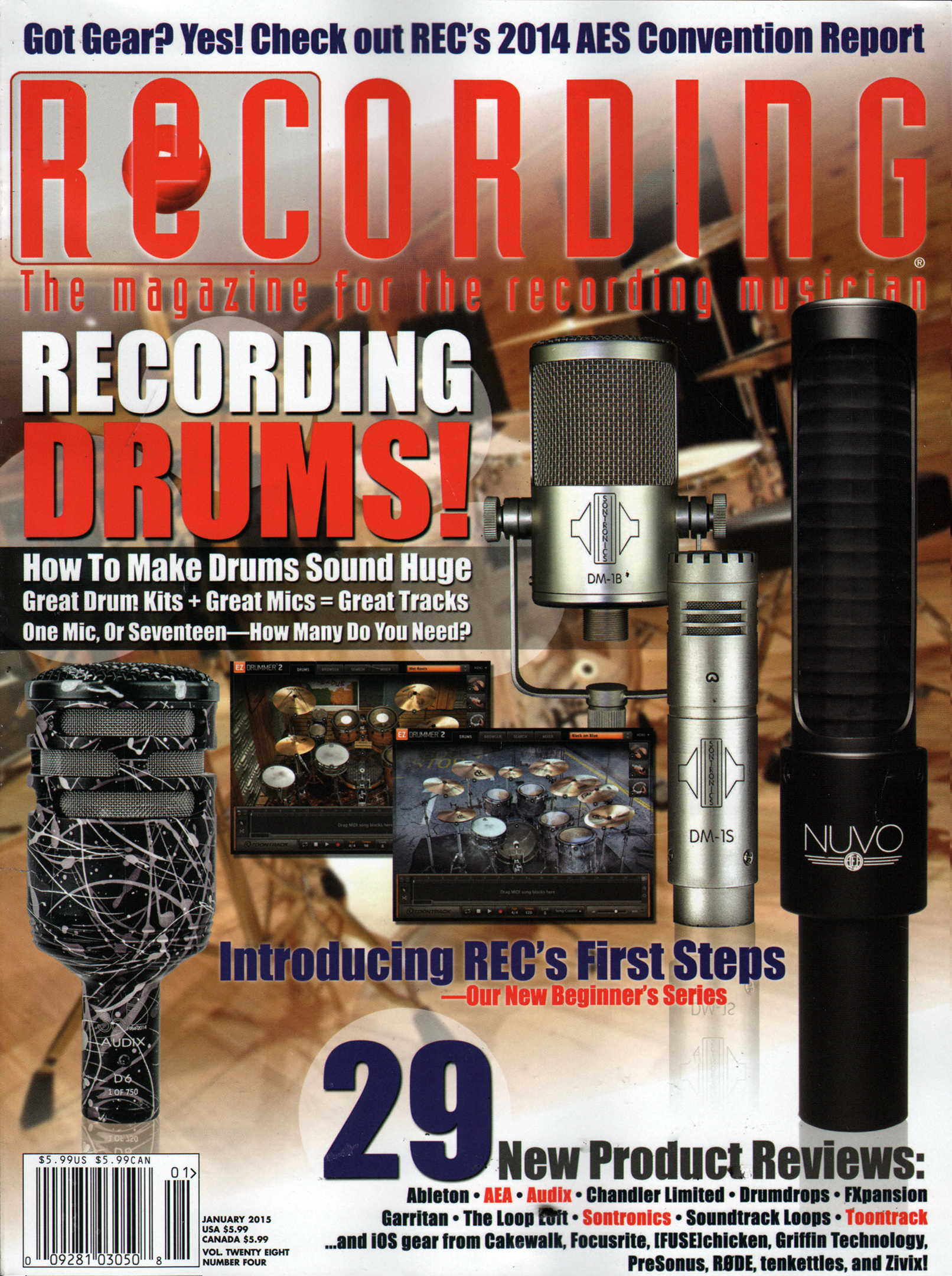 Recording-Magazine January 01, 2015 Issue Cover