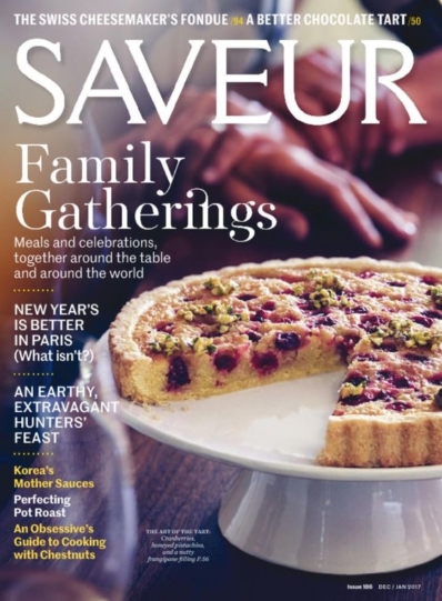 Saveur December 01, 2016 Issue Cover