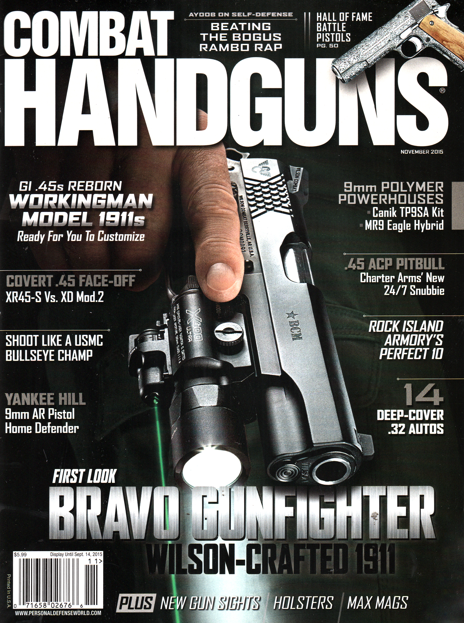 Combat-Handguns November 01, 2015 Issue Cover
