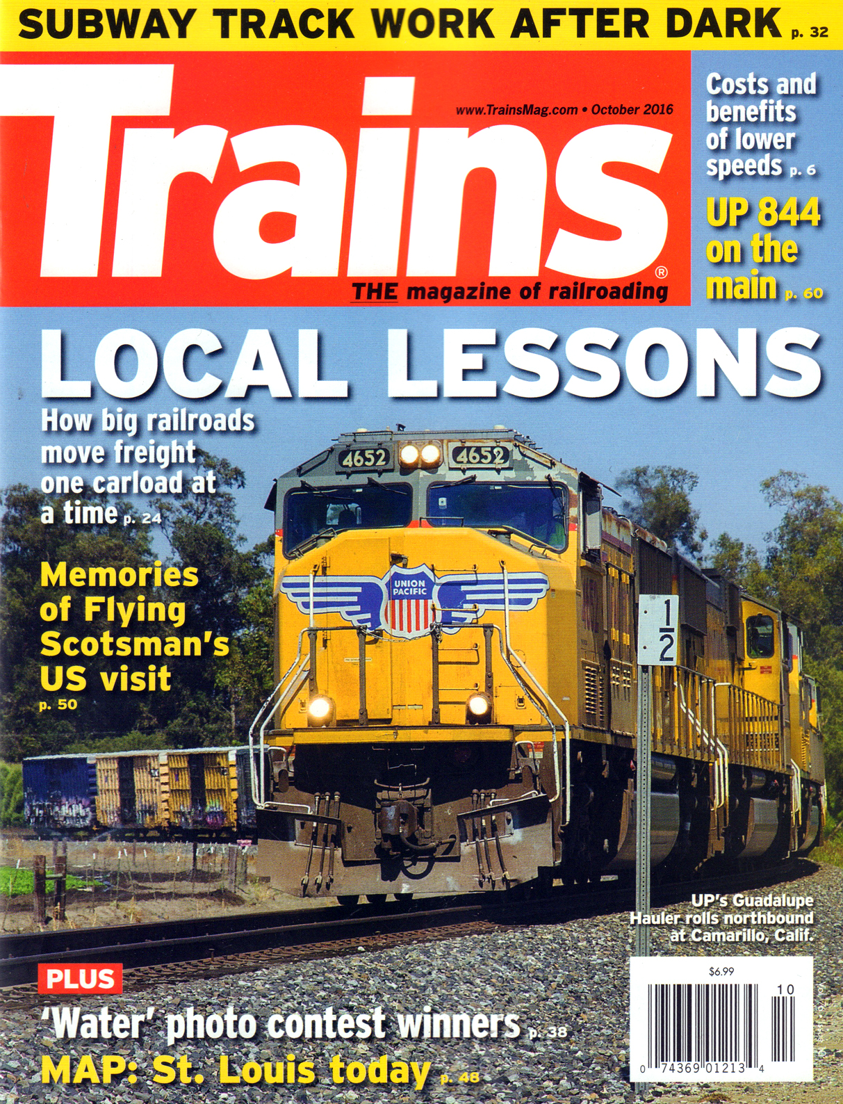 Trains October 01, 2016 Issue Cover