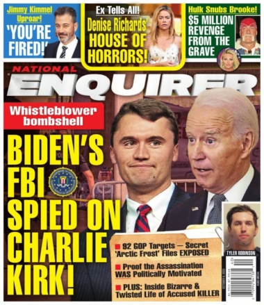 National Enquirer October 06, 2025 Issue Cover