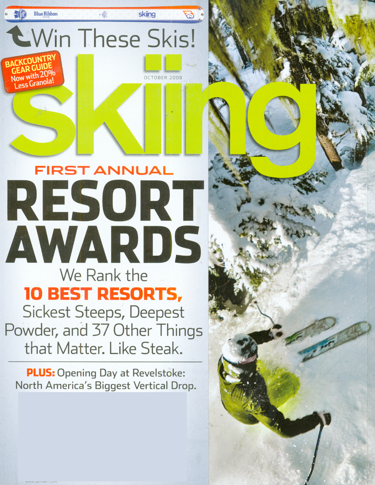 skiing October 01, 2008 Issue Cover