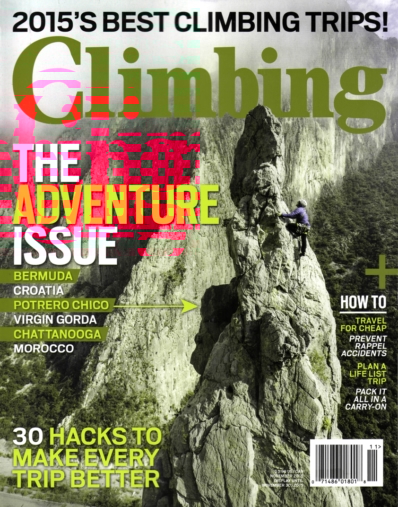 Climbing Magazine November 01, 2015 Issue Cover