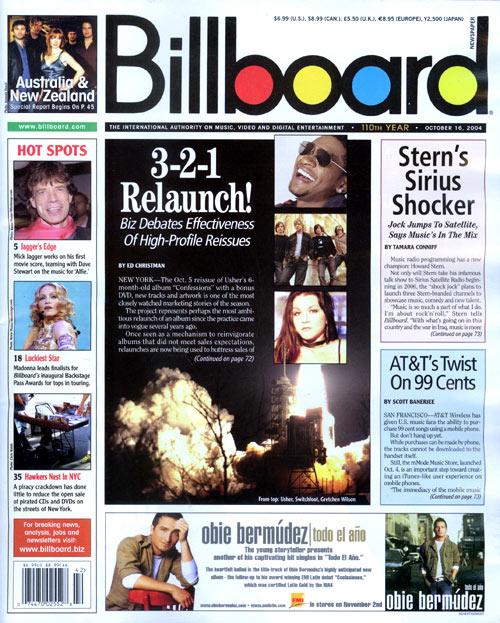 Billboard October 18, 2004 Issue Cover