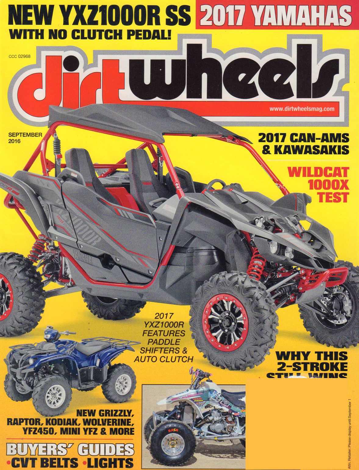 Dirt-Wheels September 01, 2016 Issue Cover
