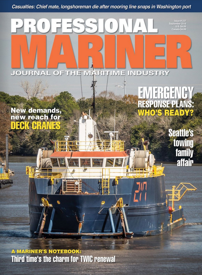 Professional-Mariner September 01, 2018 Issue Cover
