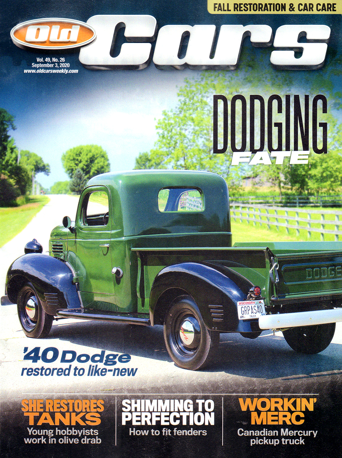 Old-Cars September 03, 2020 Issue Cover