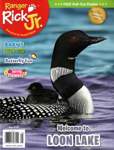 Ranger Rick Jr. May 01, 2016 Issue Cover