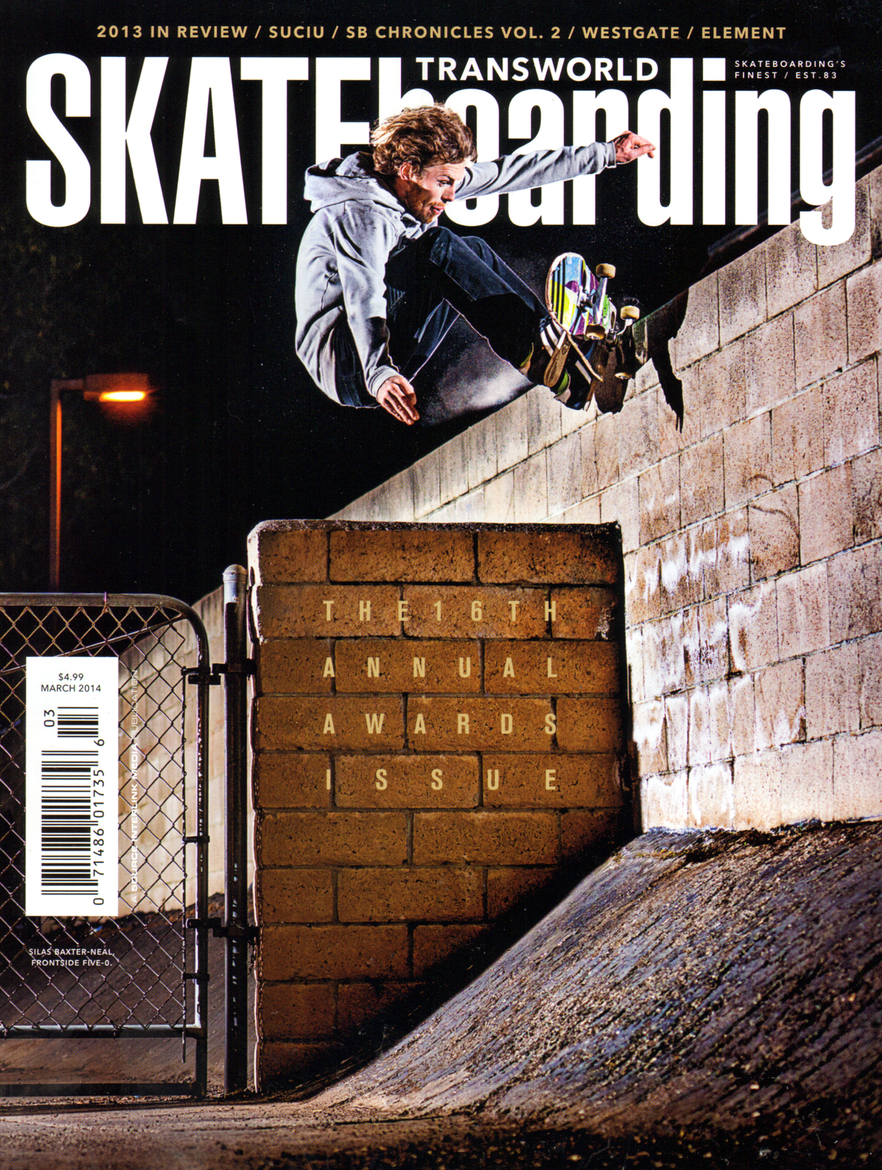 Transworld-SKATEboarding March 01, 2014 Issue Cover