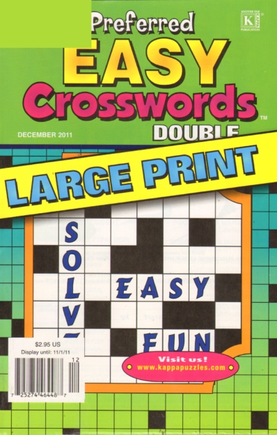 Preferred Easy Crosswords Double December 01, 2011 Issue Cover