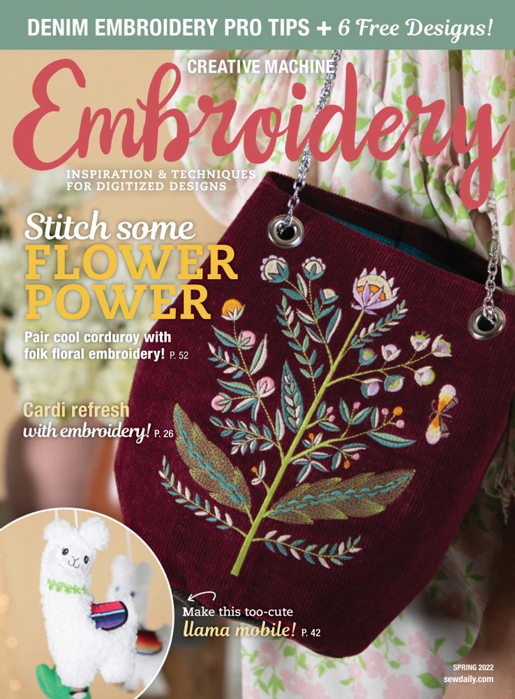 Creative-Machine-Embroidery March 01, 2022 Issue Cover