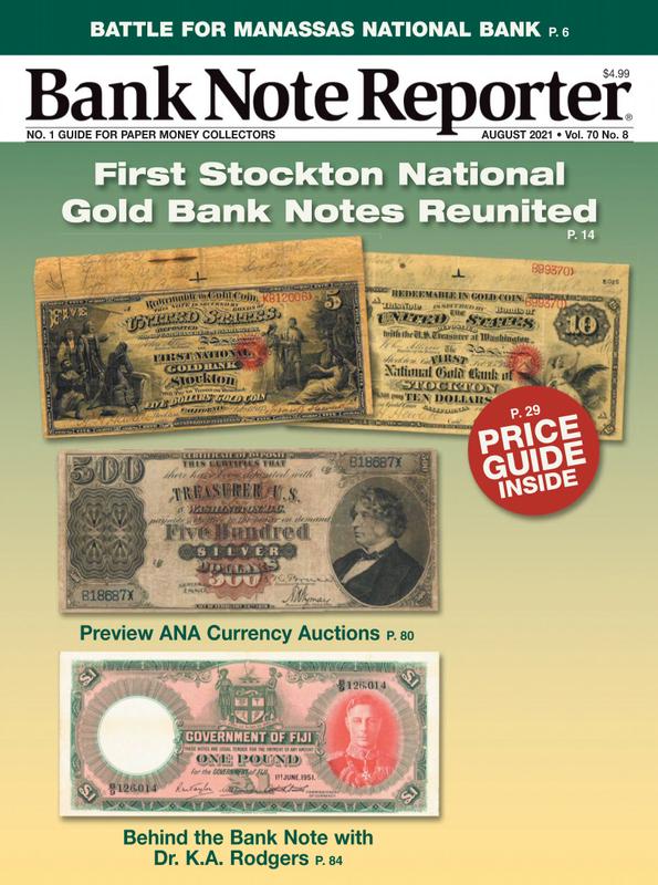Bank-Note-Reporter August 01, 2021 Issue Cover