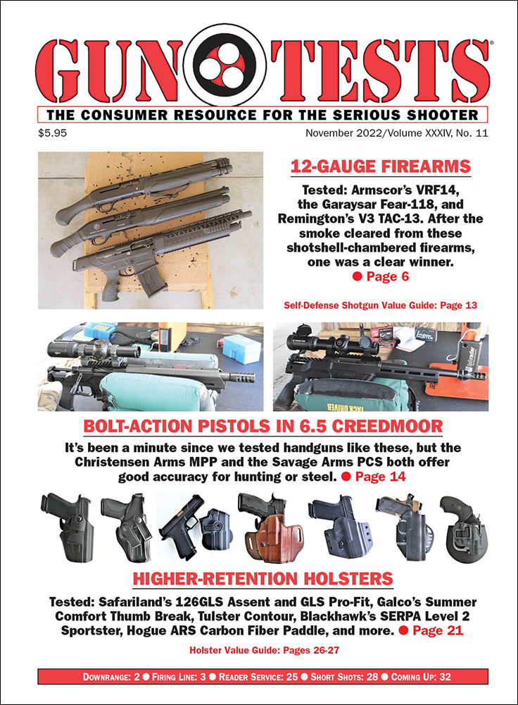Gun-Tests November 01, 2022 Issue Cover