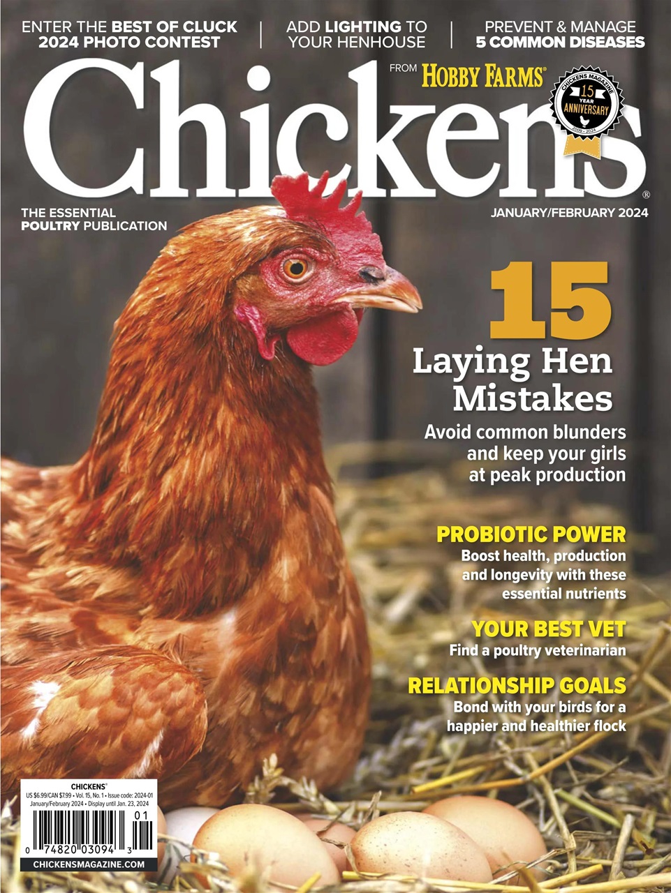 Chickens January 01, 2024 Issue Cover