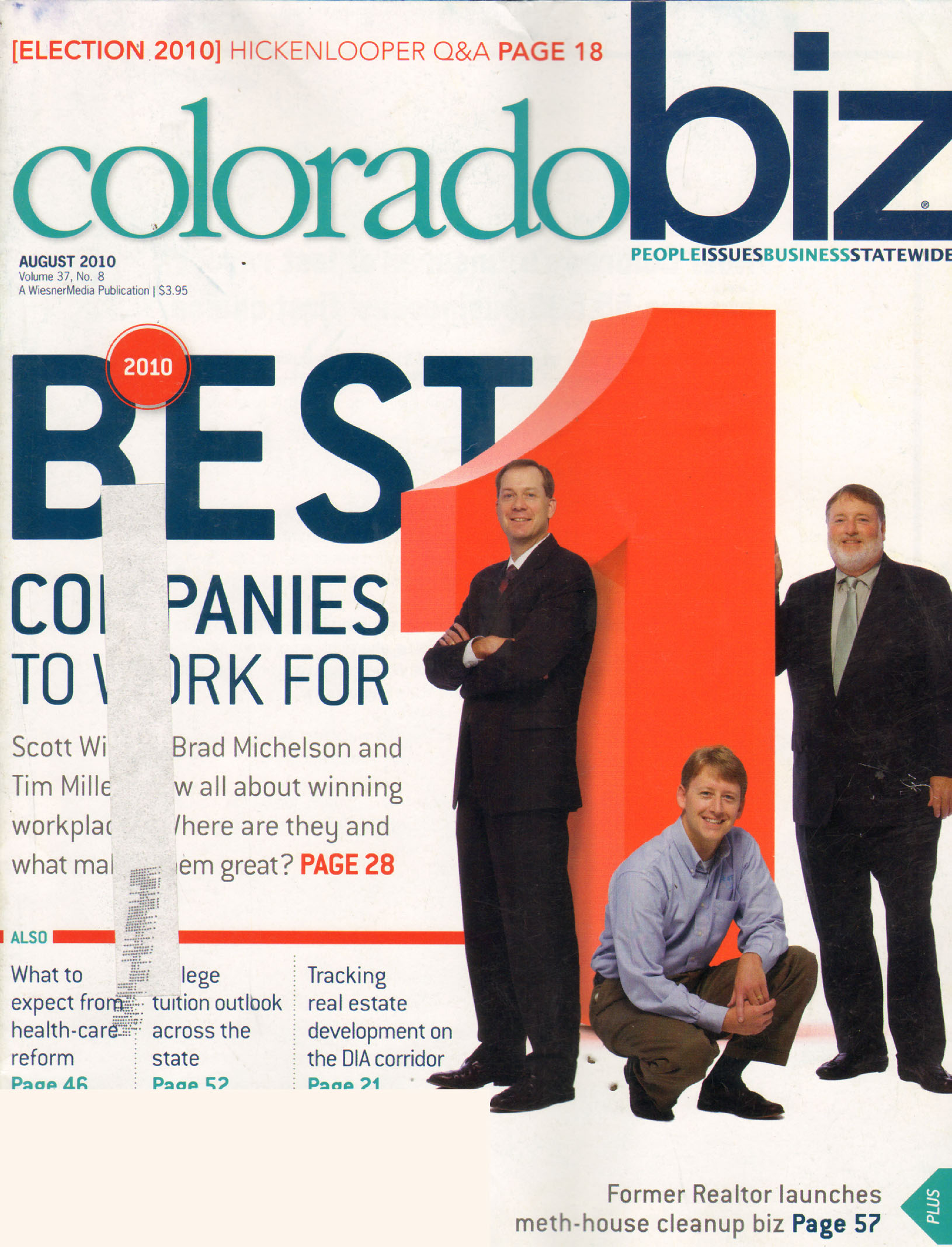 Coloradobiz August 01, 2010 Issue Cover