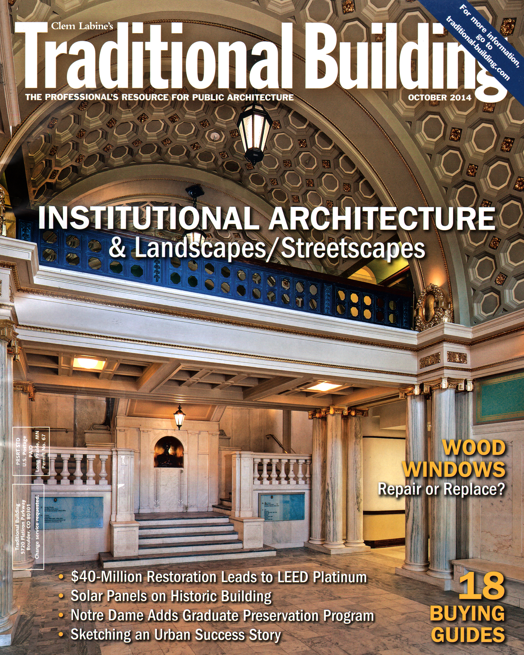 Traditional-Building October 01, 2014 Issue Cover