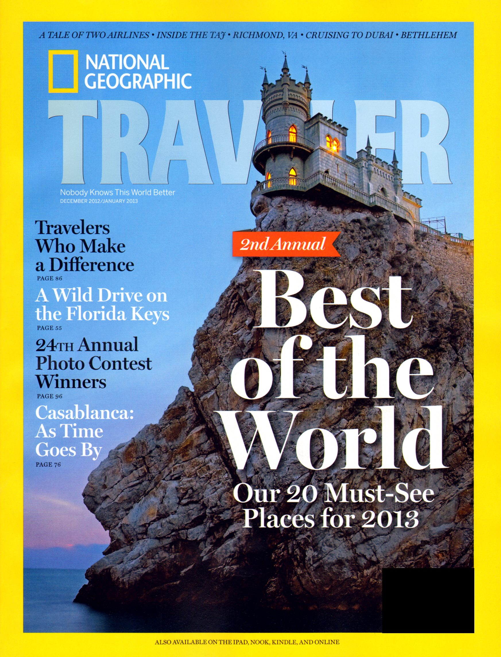 National-Geographic-Traveler December 01, 2012 Issue Cover