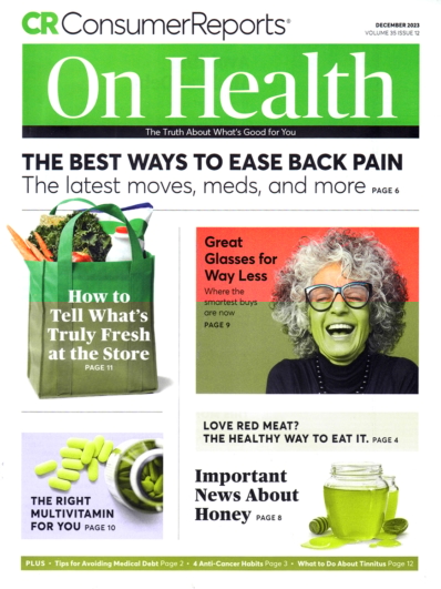 Consumer Reports December 01, 2023 Issue Cover