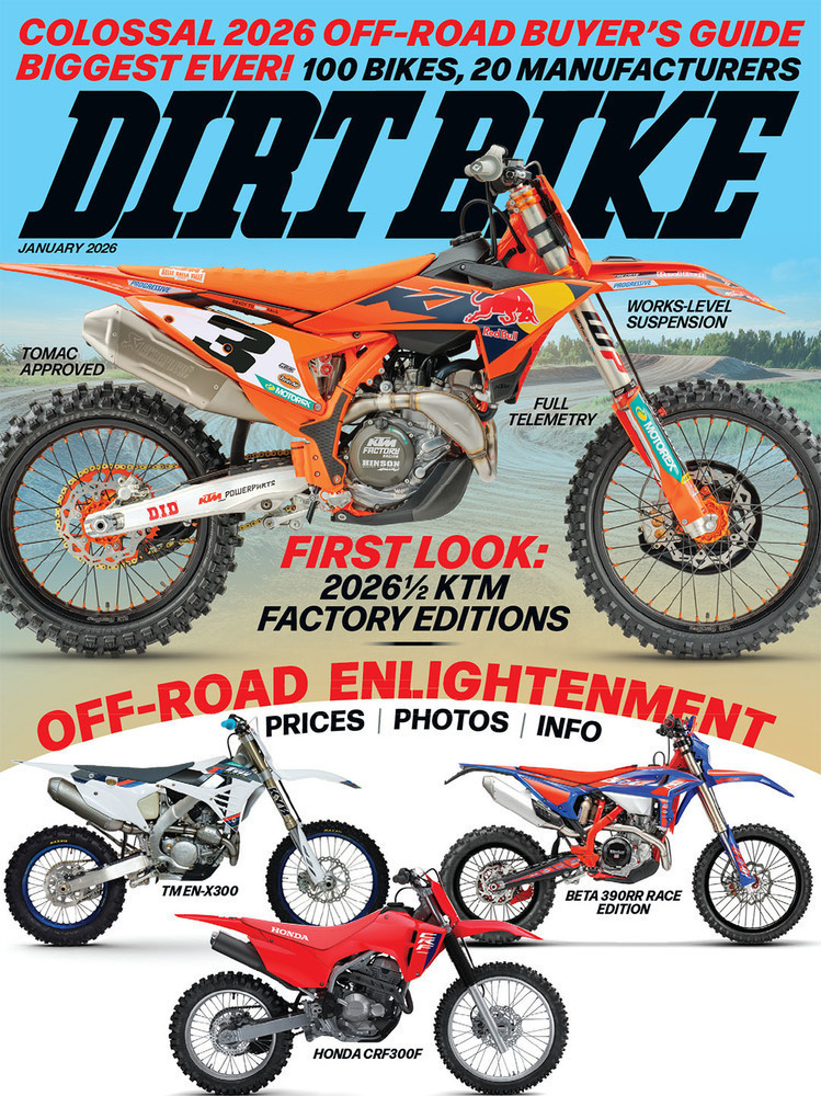 Dirt Bike January 01, 2026 Issue Cover