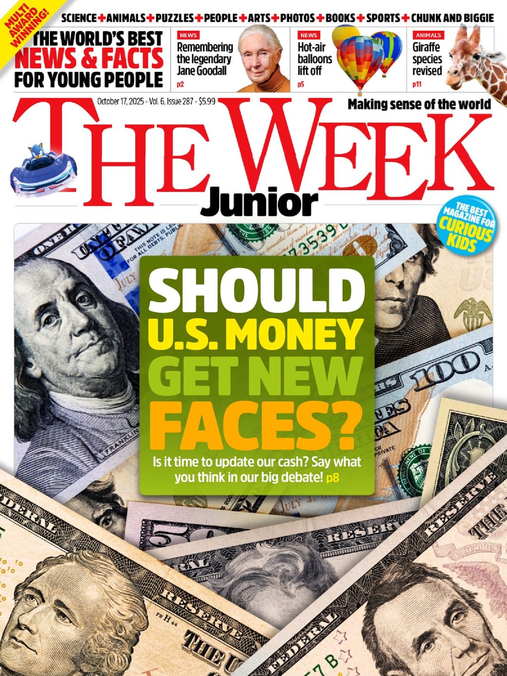 The Week Junior October 17, 2025 Issue Cover