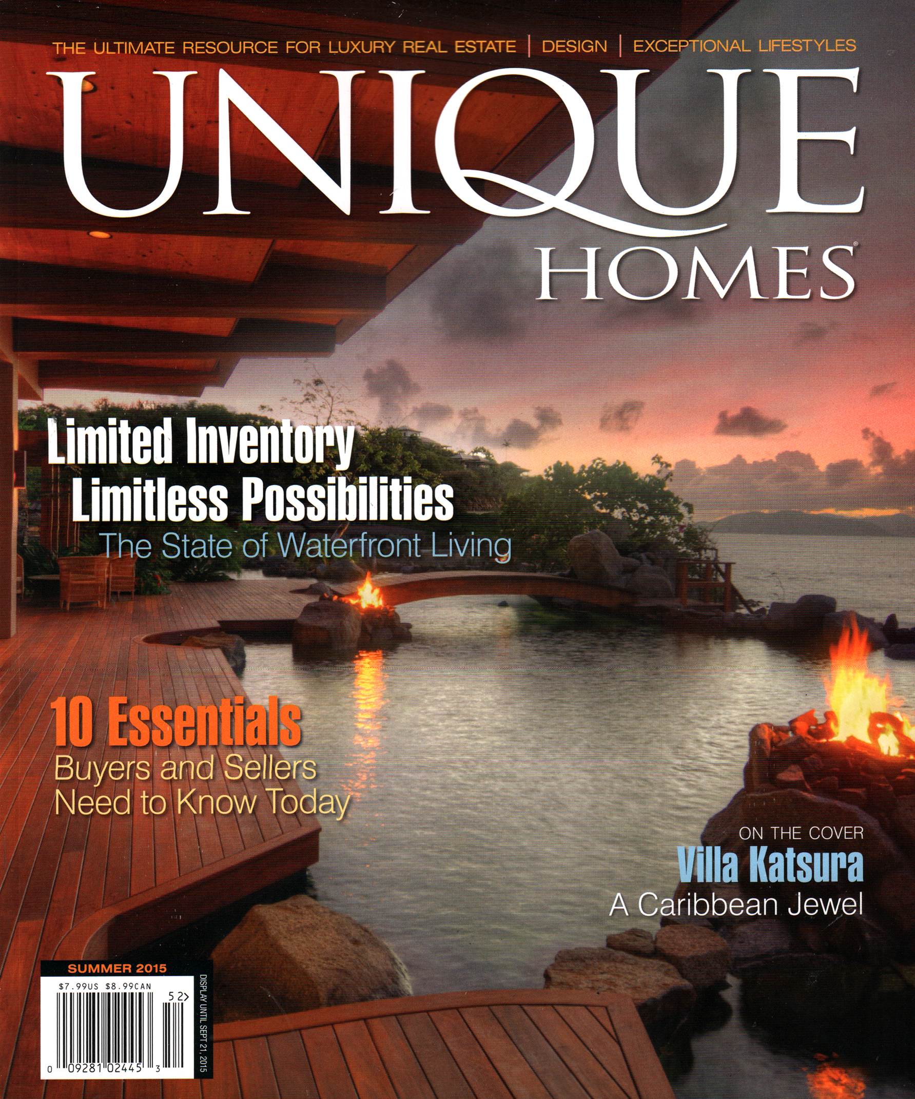 Unique-Homes June 01, 2015 Issue Cover