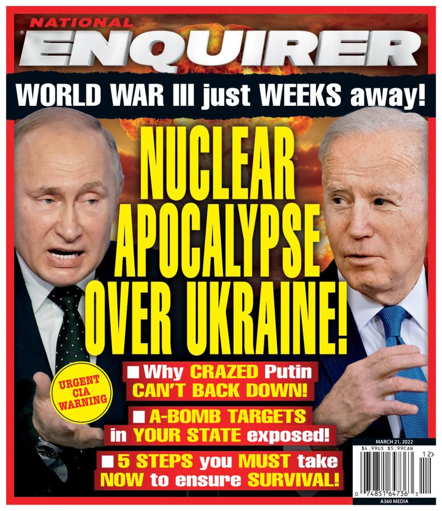 National-Enquirer March 21, 2022 Issue Cover