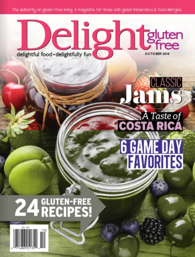 Delight Gluten Free September 01, 2018 Issue Cover