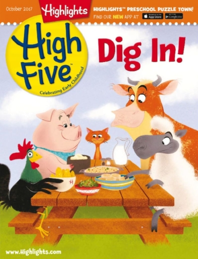 Highlights High Five October 01, 2017 Issue Cover