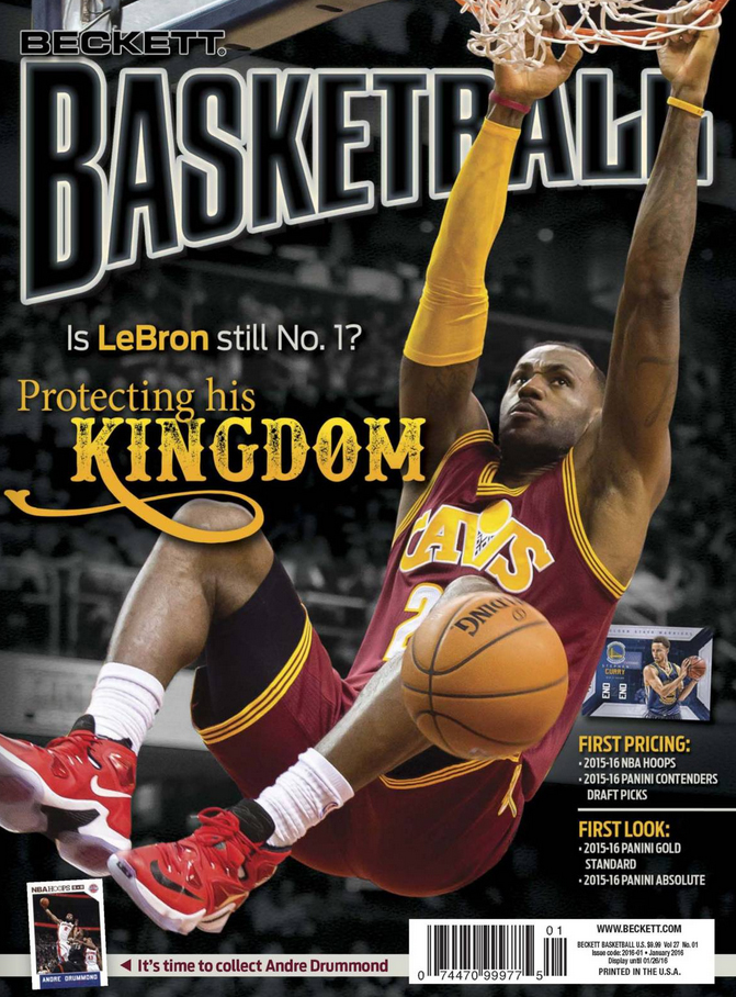 Beckett-Basketball January 01, 2016 Issue Cover