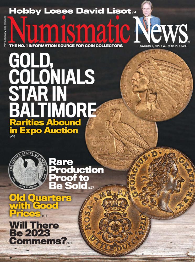 Numismatic-News November 08, 2022 Issue Cover