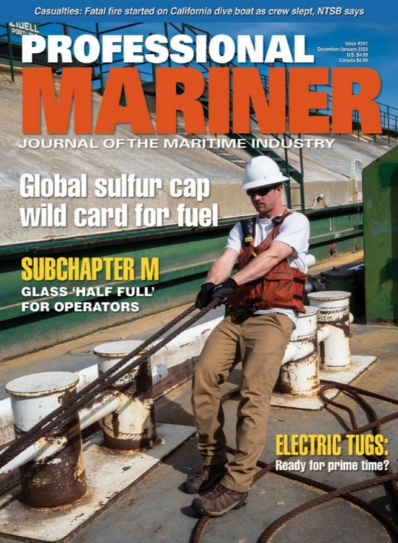 Professional Mariner December 01, 2019 Issue Cover