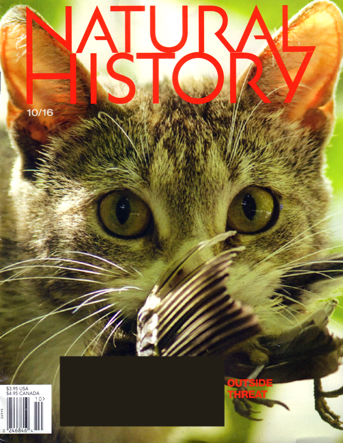 Natural-History October 01, 2016 Issue Cover