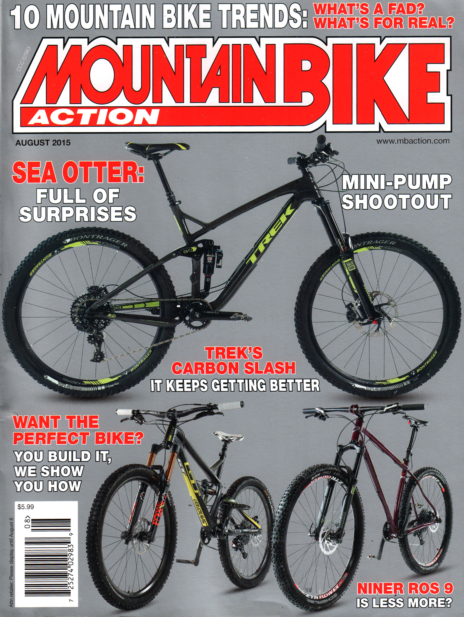 Mountain-Bike-Action August 01, 2015 Issue Cover