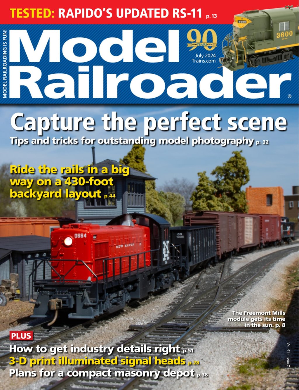 Model-Railroader July 01, 2024 Issue Cover