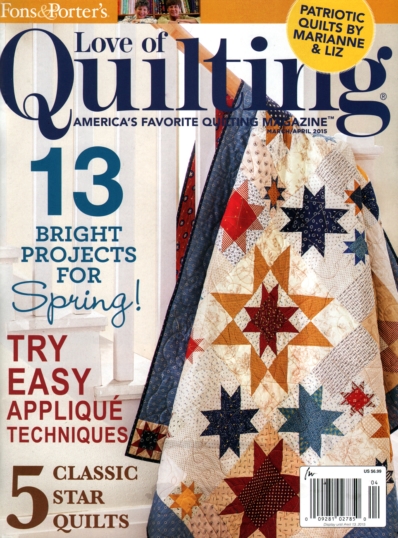 Fons & Porter's Love of Quilting March 01, 2015 Issue Cover