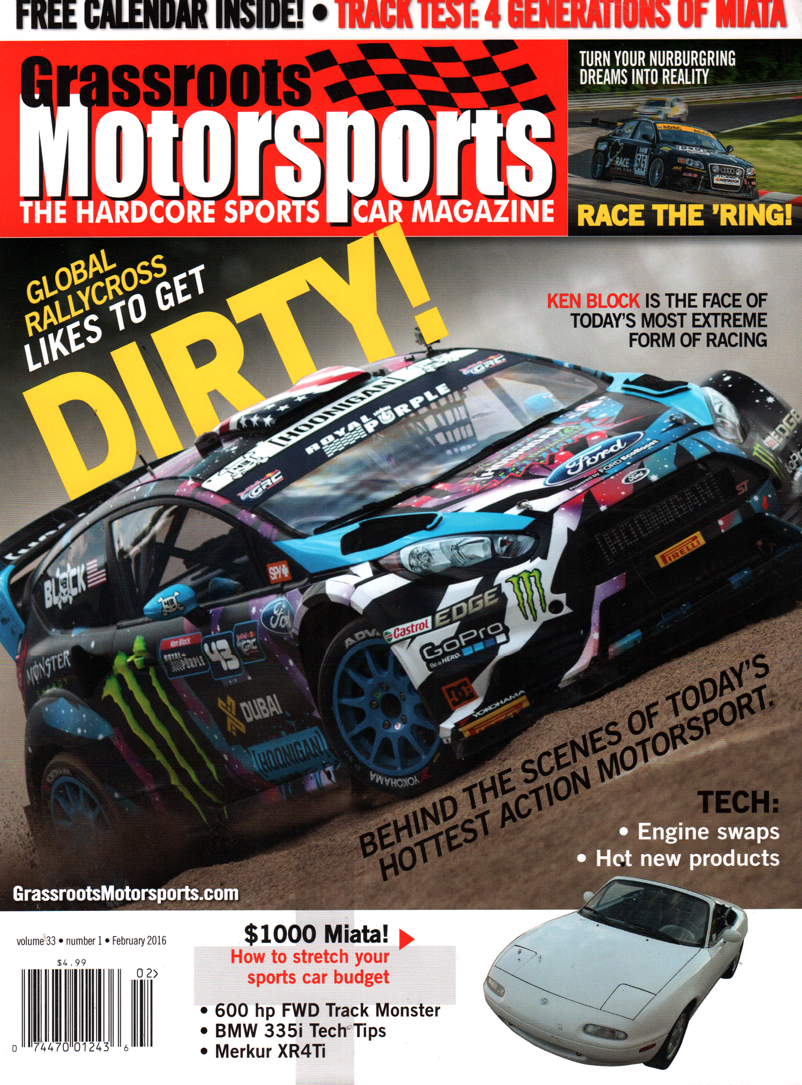 Grassroots-Motorsports February 01, 2016 Issue Cover