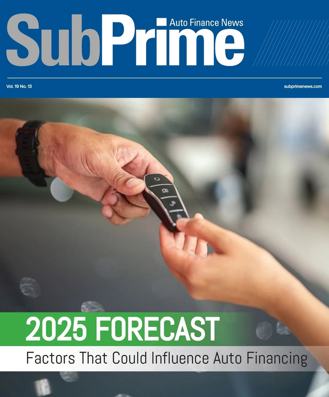 Subprime-Auto-Finance-News January 01, 2025 Issue Cover