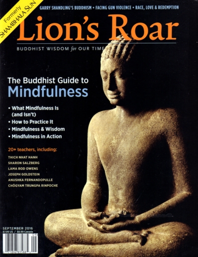 Lion's Roar September 01, 2016 Issue Cover