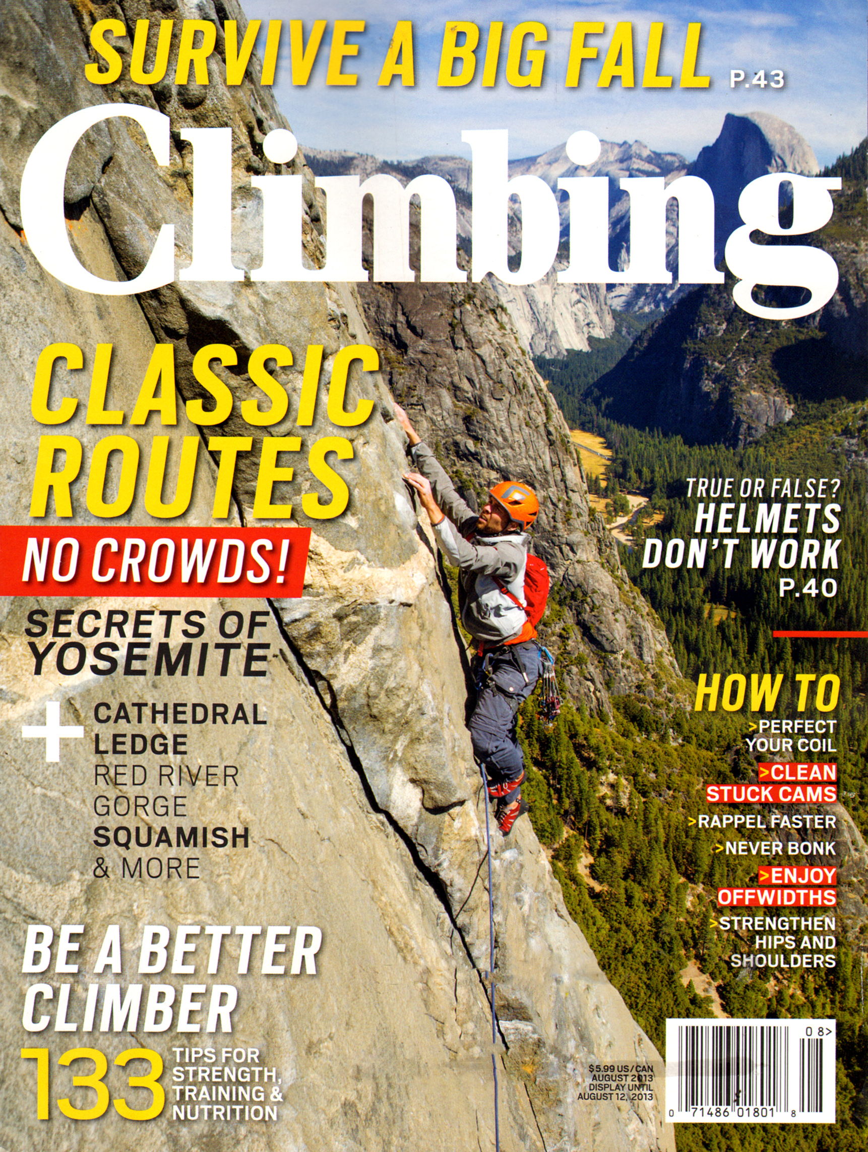 Climbing-Magazine August 01, 2013 Issue Cover