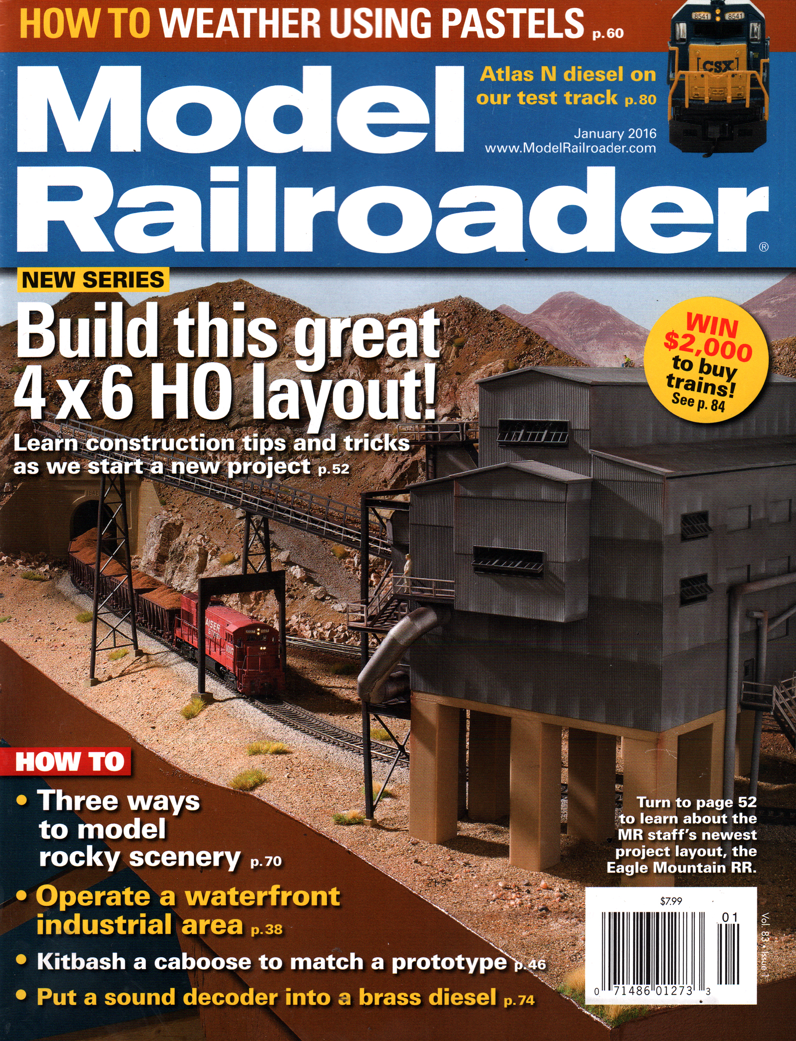 Model-Railroader January 01, 2016 Issue Cover