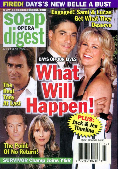 Soap-Opera-Digest August 09, 2004 Issue Cover